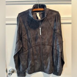 *NWT* Fabletics Cold Weather Full-Zip Jacket - Onyx Smudge - Women’s XXL / 1X
